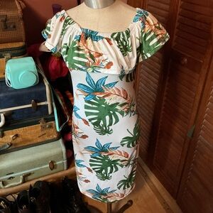 Floral Off-Shoulder bodycon Dress